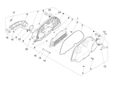 Air intake filter
